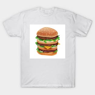 Three level tall burger T-Shirt